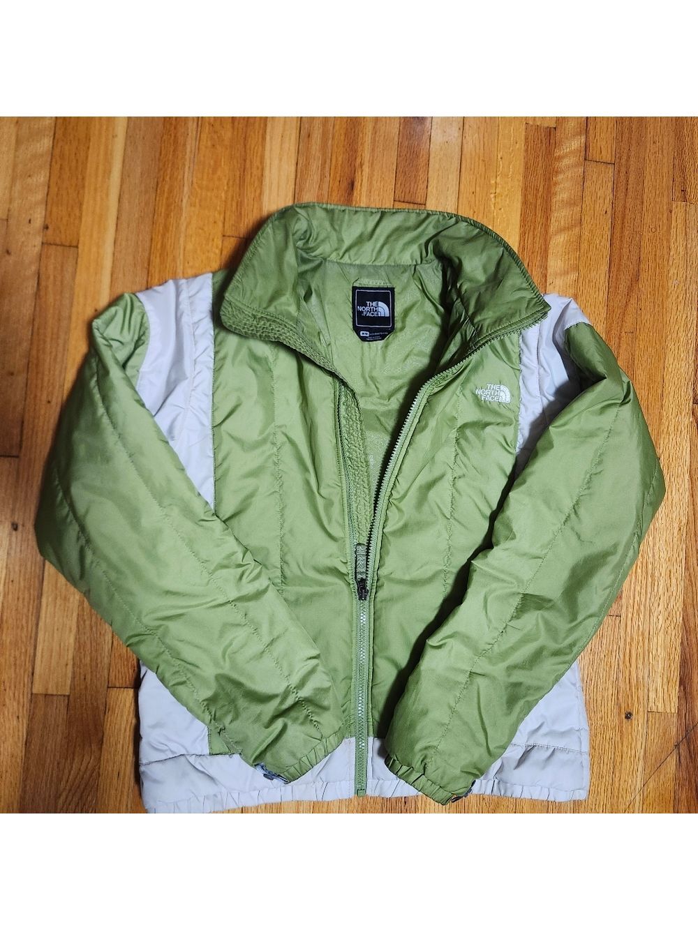 The North Face Olive and Light Gray Jacket